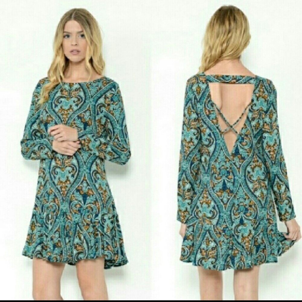 Baroque Print Pattern Dress
